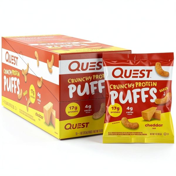 Quest Cheddar Protein Puffs High Protein Low Carb Snack-0