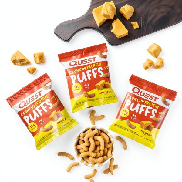 Quest Cheddar Protein Puffs High Protein Low Carb Snack-5
