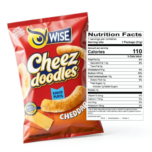 Wise snacks baked cheddar puffs gluten free cheesy snack-1