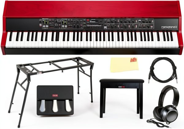 Nord Grand 2 88-Note Digital Piano Bundle with Stand-0