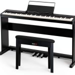 Casio CDP-S160 Digital Piano Black with Furniture Stand and Pedal-0