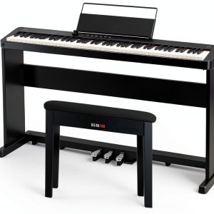 Casio CDP-S160 Digital Piano Black with Furniture Stand and Pedal-0