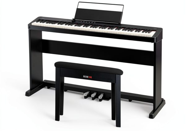 Casio CDP-S160 Digital Piano Black with Furniture Stand and Pedal-0