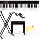 Casio PX-S1100BL Digital Piano Bundle with Adjustable Stand Black-0