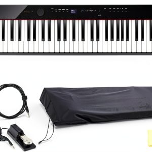 Casio PX S3100 Black 88 Key Digital Piano Bundle with Adjustable Stand-0