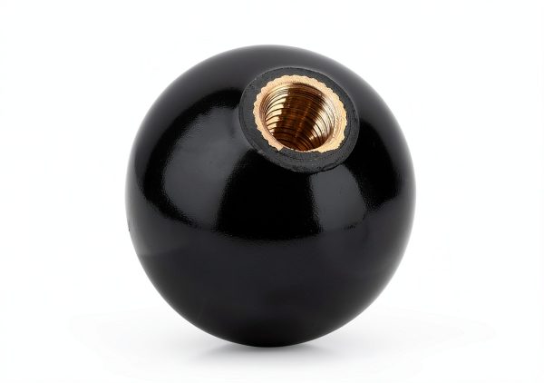 M10 Female Threaded Ball Knob – HERCHR 5pcs Black Lever for Lathe-4