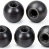 Threaded Ball Knob M8 25mm Phenolic Handle 5-Pack Black M Meterxity-0