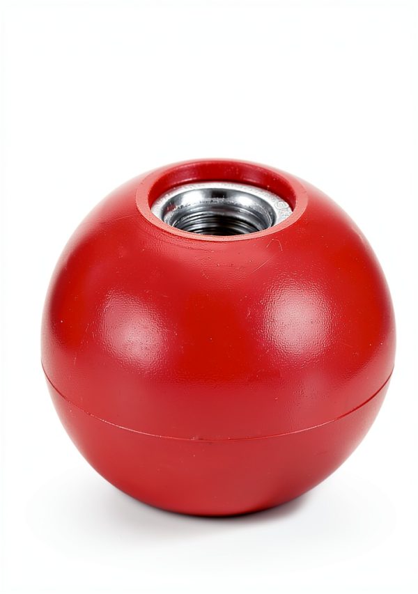 Threaded Ball Knob M10 35mm Red Phenolic Handle 5-Pack Meterxity-2