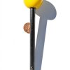 Phenolic ABS Yellow Ball Knob SB 3/8-16 Thread Brass Insert-1