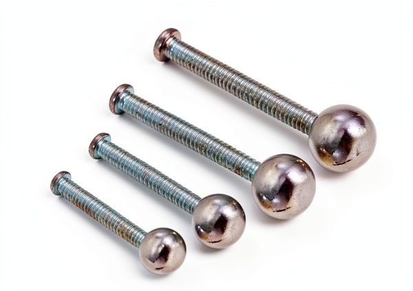Ball Nuts Knob PATIKIL M3x0.5mm 50 Pack Silver Tone Carbon Steel-3