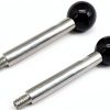 Machine Tool Handle NGe Ball Knob M8x100 - Black Metal-0