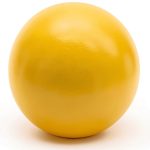 Phenolic ABS Yellow Ball Knob SB 3/8-16 Thread Brass Insert-0