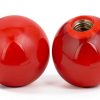COMOK Red 5pcs 38mm Ball Knob with Threaded 10mm Hole – Sturdy Plastic-1