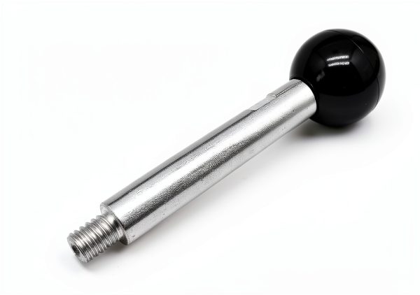 Machine Tool Handle NGe Ball Knob M8x100 - Black Metal-3
