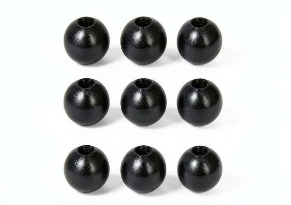 Othmro Threaded Ball Knob 20pcs 0.79in M5 Female Black Bakelite-1