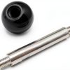 Machine Tool Handle NGe Ball Knob M8x100 - Black Metal-2
