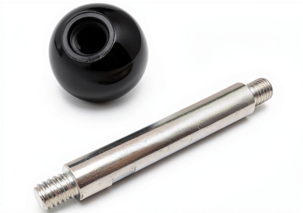 Machine Tool Handle NGe Ball Knob M8x100 - Black Metal-2