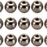 Ball Nuts Knob PATIKIL M3x0.5mm 50 Pack Silver Tone Carbon Steel-0