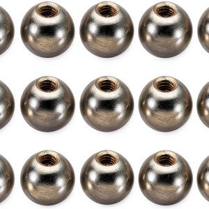 Ball Nuts Knob PATIKIL M3x0.5mm 50 Pack Silver Tone Carbon Steel-0