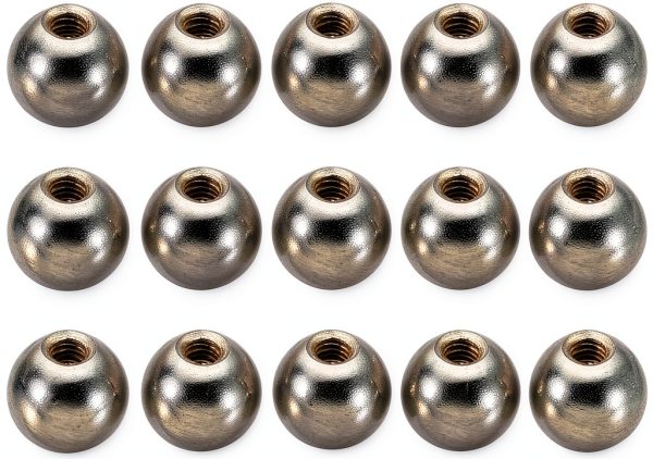 Ball Nuts Knob PATIKIL M3x0.5mm 50 Pack Silver Tone Carbon Steel-0