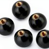 M10 Female Threaded Ball Knob – HERCHR 5pcs Black Lever for Lathe-7