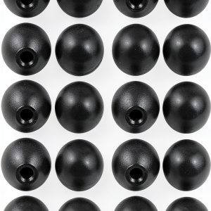Othmro Threaded Ball Knob 20pcs 0.79in M5 Female Black Bakelite-0